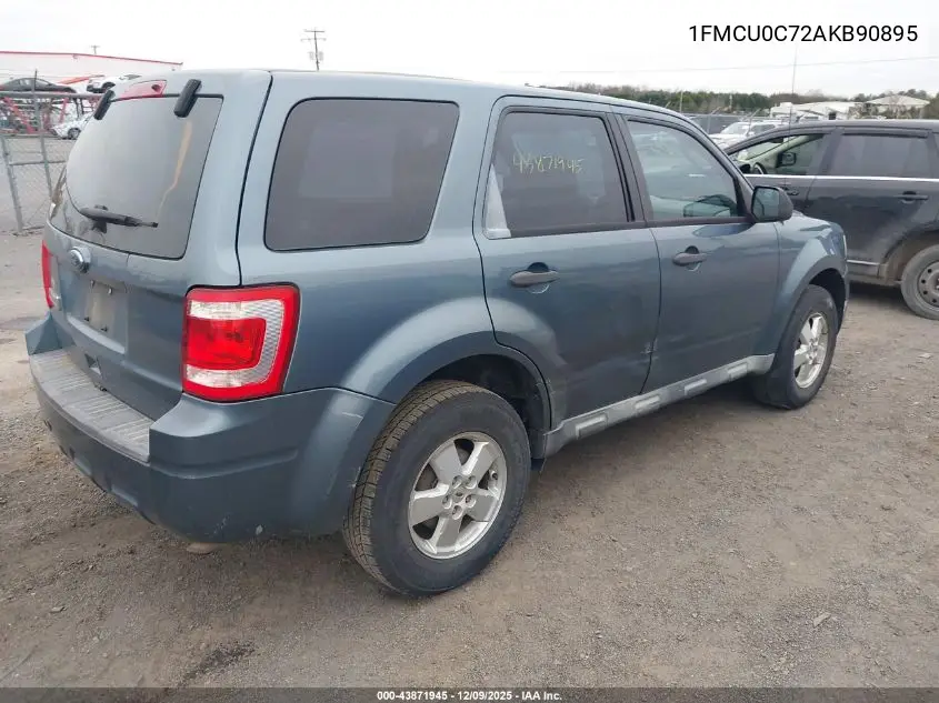 1FMCU0C72AKB90895 2010 Ford Escape Xls