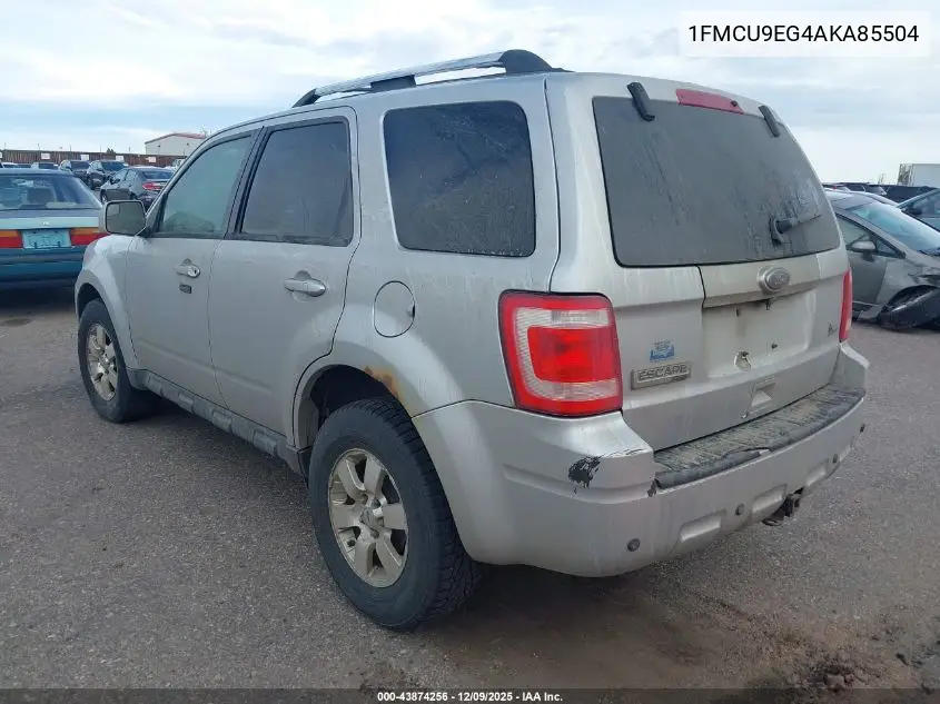 1FMCU9EG4AKA85504 2010 Ford Escape Limited