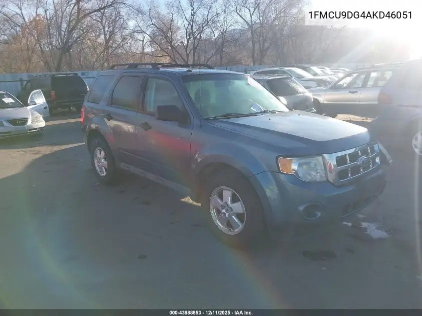 1FMCU9DG4AKD46051 2010 Ford Escape Xlt