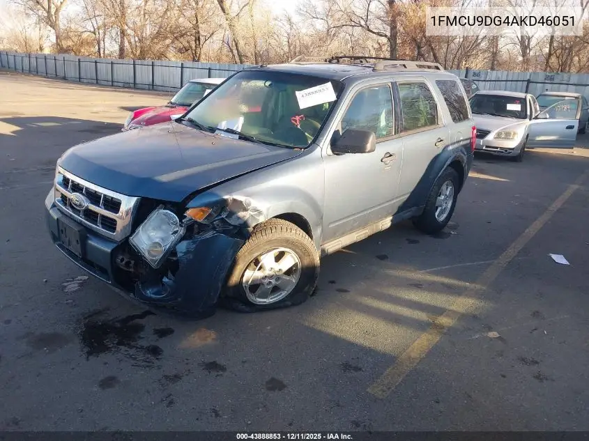1FMCU9DG4AKD46051 2010 Ford Escape Xlt