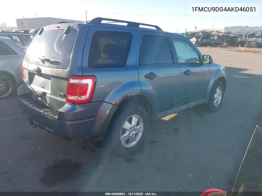 1FMCU9DG4AKD46051 2010 Ford Escape Xlt