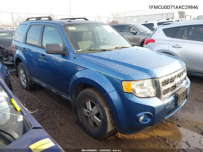 1FMCU0D71AKC29846 2010 Ford Escape Xlt