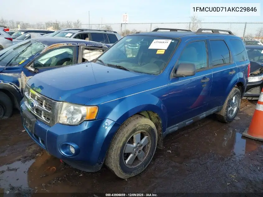 1FMCU0D71AKC29846 2010 Ford Escape Xlt