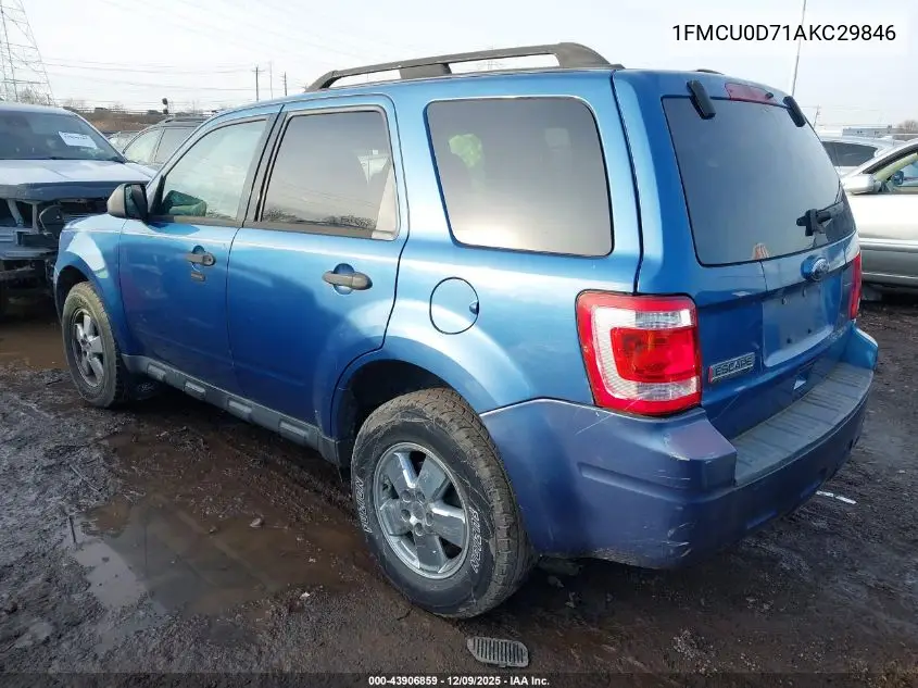 1FMCU0D71AKC29846 2010 Ford Escape Xlt