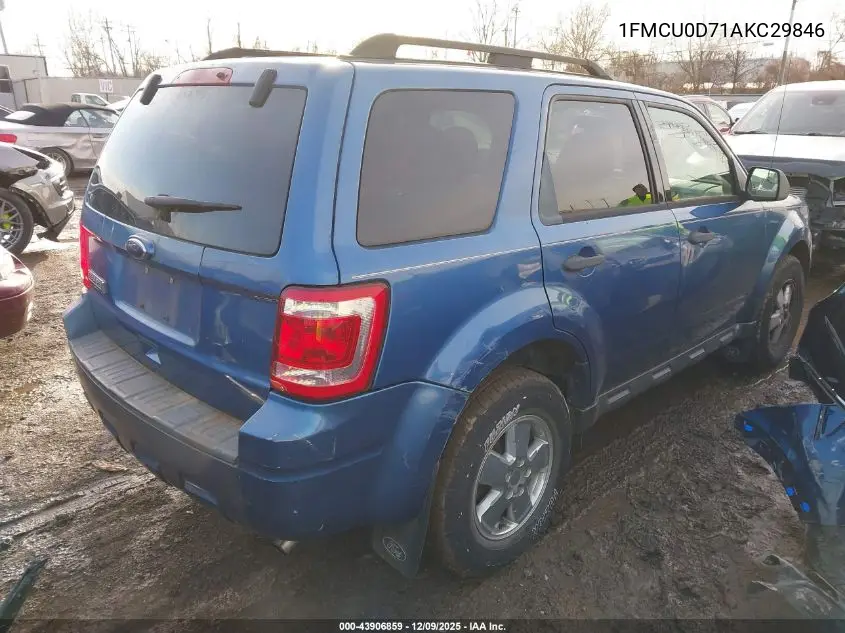 1FMCU0D71AKC29846 2010 Ford Escape Xlt