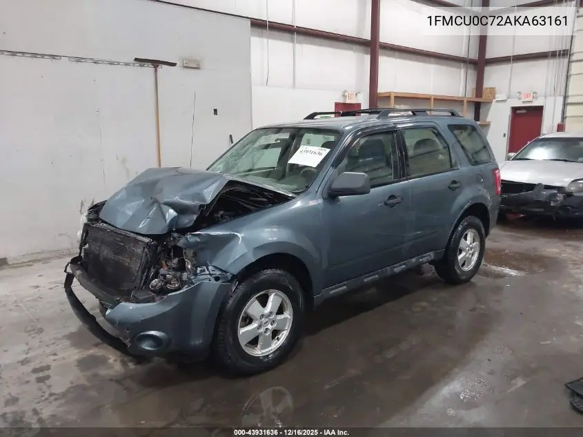 1FMCU0C72AKA63161 2010 Ford Escape Xls