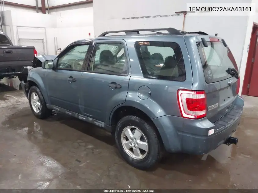 1FMCU0C72AKA63161 2010 Ford Escape Xls