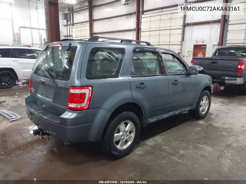1FMCU0C72AKA63161 2010 Ford Escape Xls