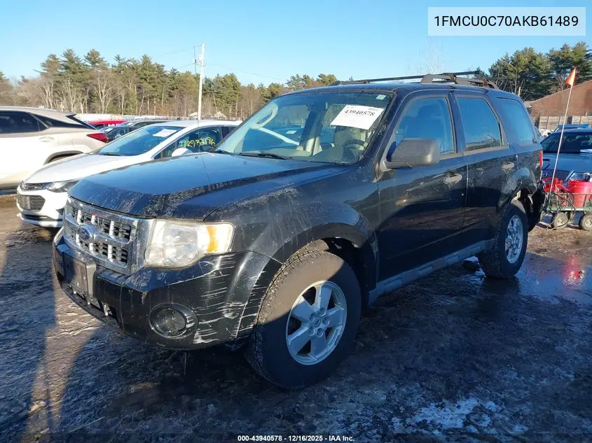 1FMCU0C70AKB61489 2010 Ford Escape Xls