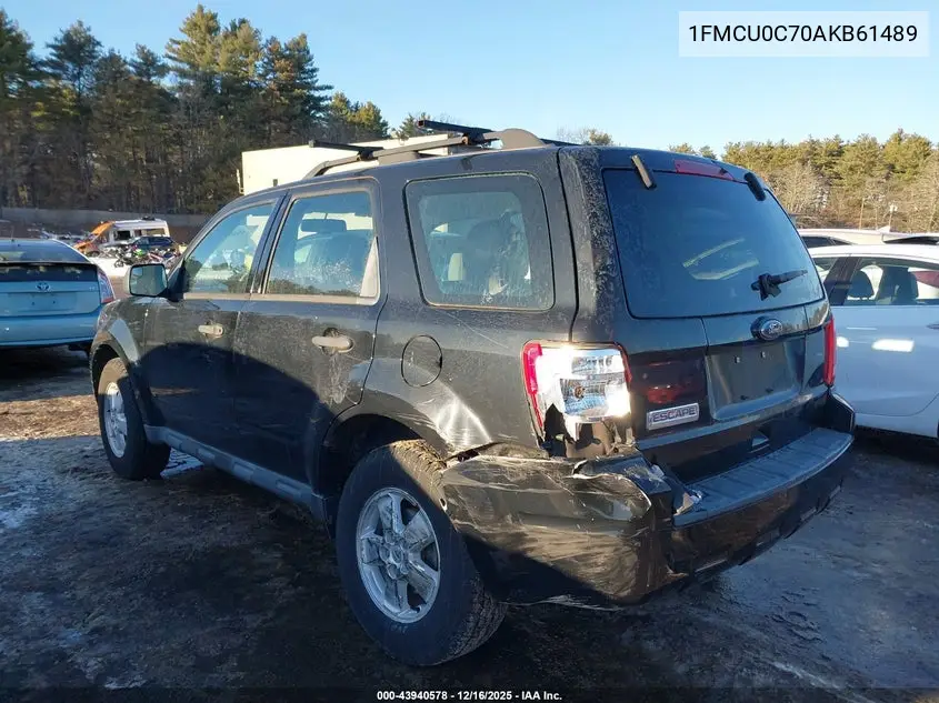 1FMCU0C70AKB61489 2010 Ford Escape Xls