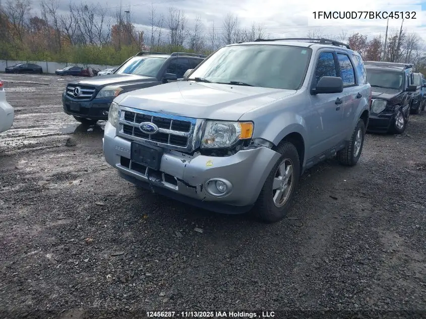 1FMCU0D77BKC45132 2011 Ford Escape Xlt