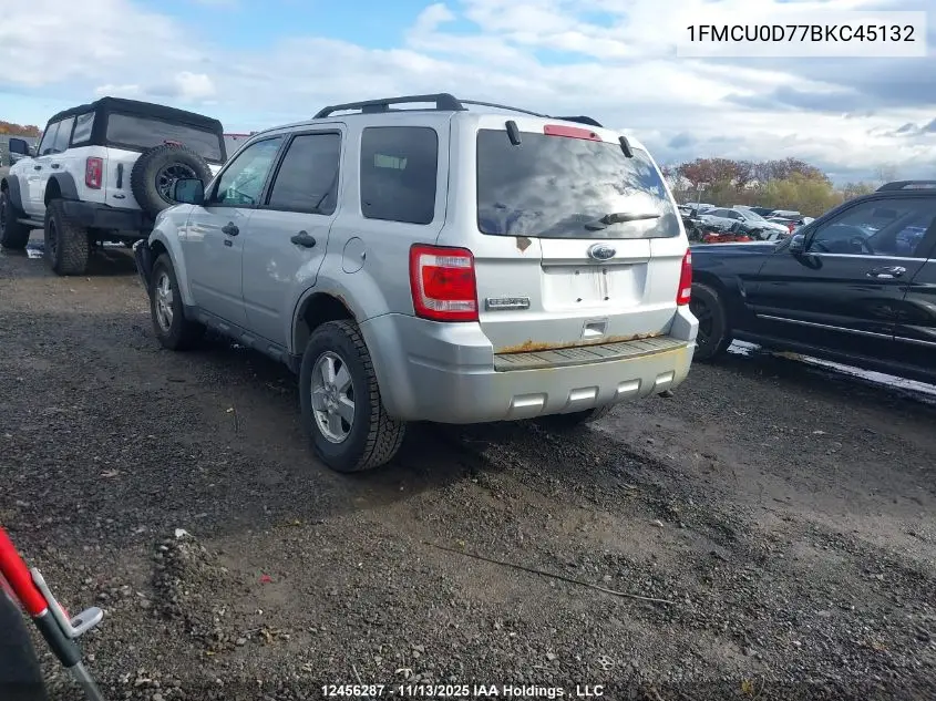 1FMCU0D77BKC45132 2011 Ford Escape Xlt