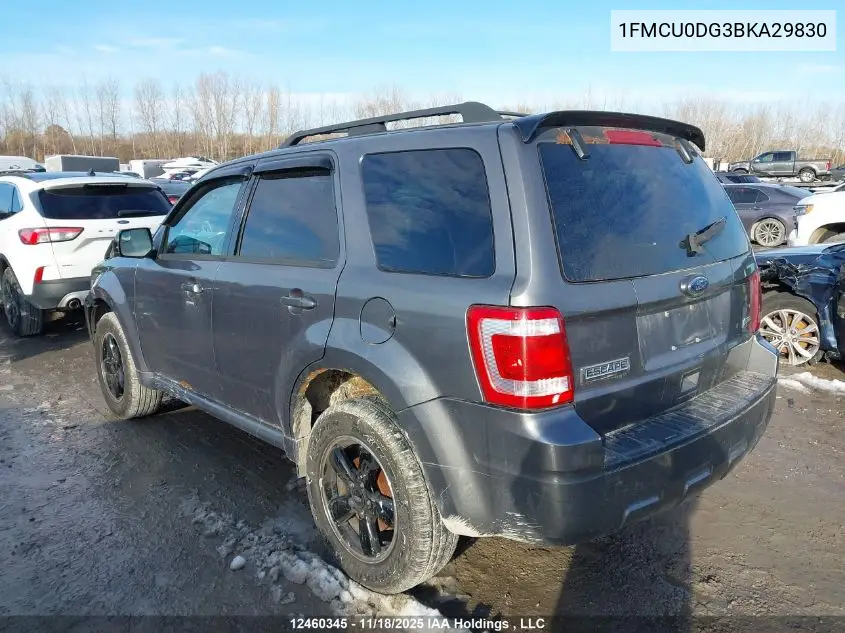 1FMCU0DG3BKA29830 2011 Ford Escape Xlt