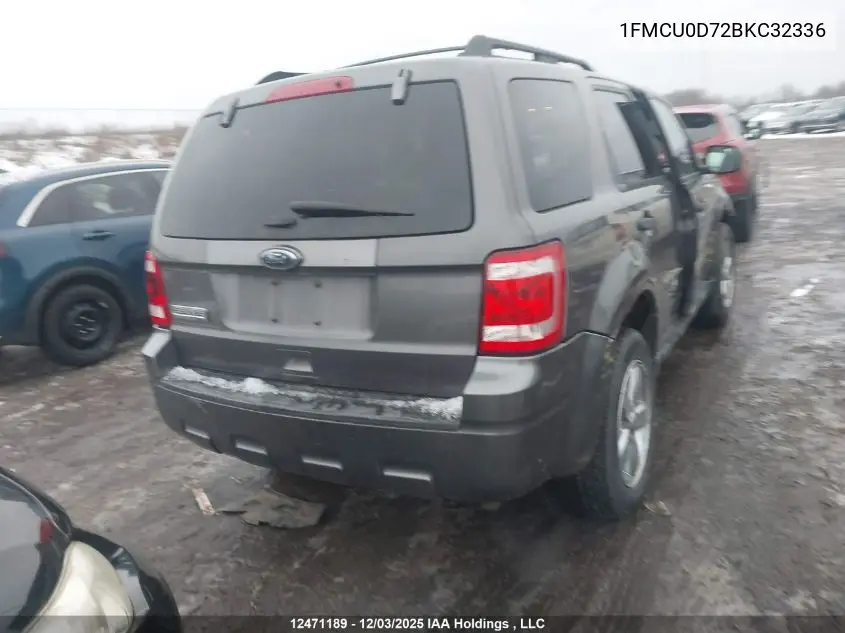 1FMCU0D72BKC32336 2011 Ford Escape Xlt