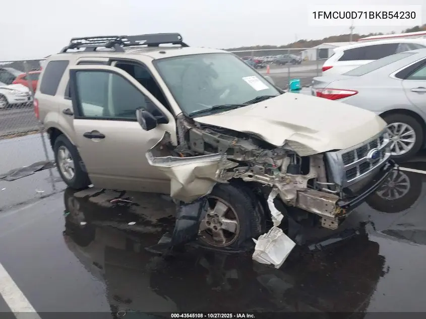 1FMCU0D71BKB54230 2011 Ford Escape Xlt