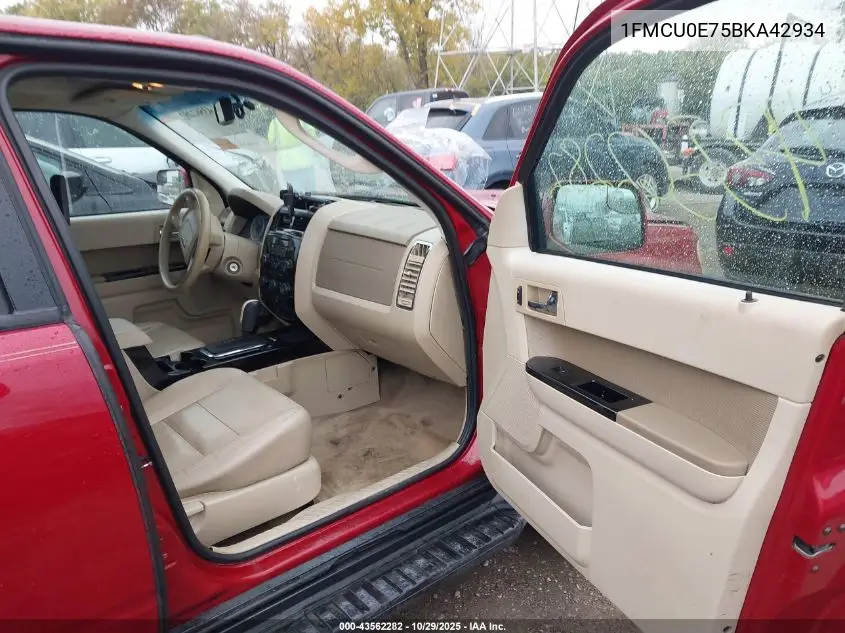 1FMCU0E75BKA42934 2011 Ford Escape Limited