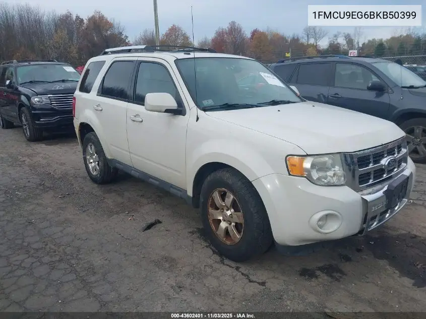 1FMCU9EG6BKB50399 2011 Ford Escape Limited