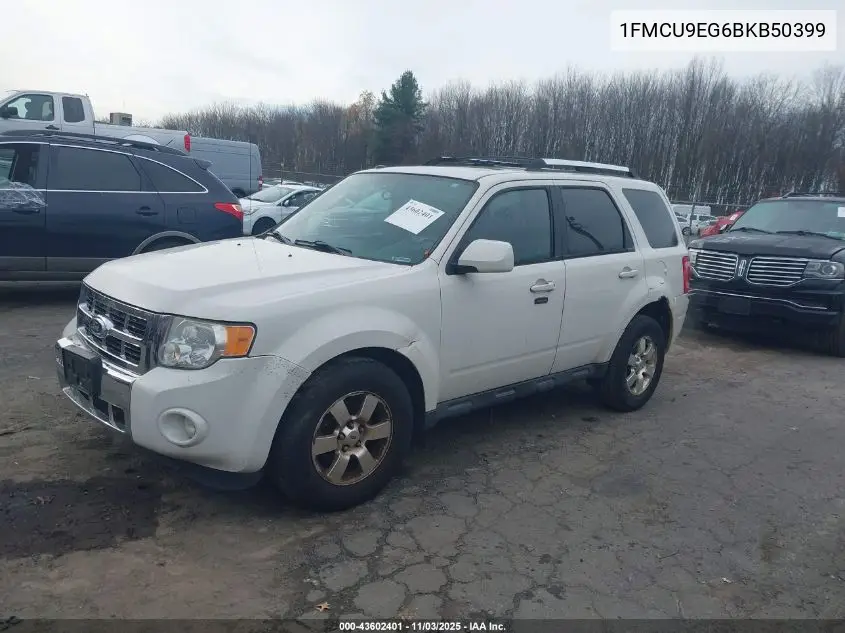 1FMCU9EG6BKB50399 2011 Ford Escape Limited