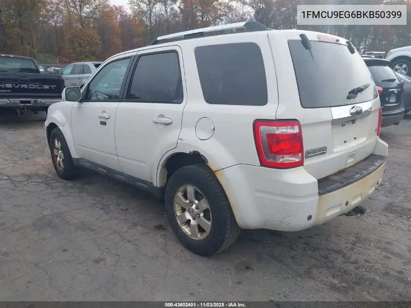 1FMCU9EG6BKB50399 2011 Ford Escape Limited