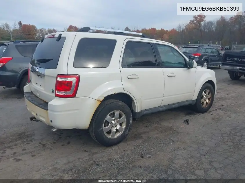 1FMCU9EG6BKB50399 2011 Ford Escape Limited