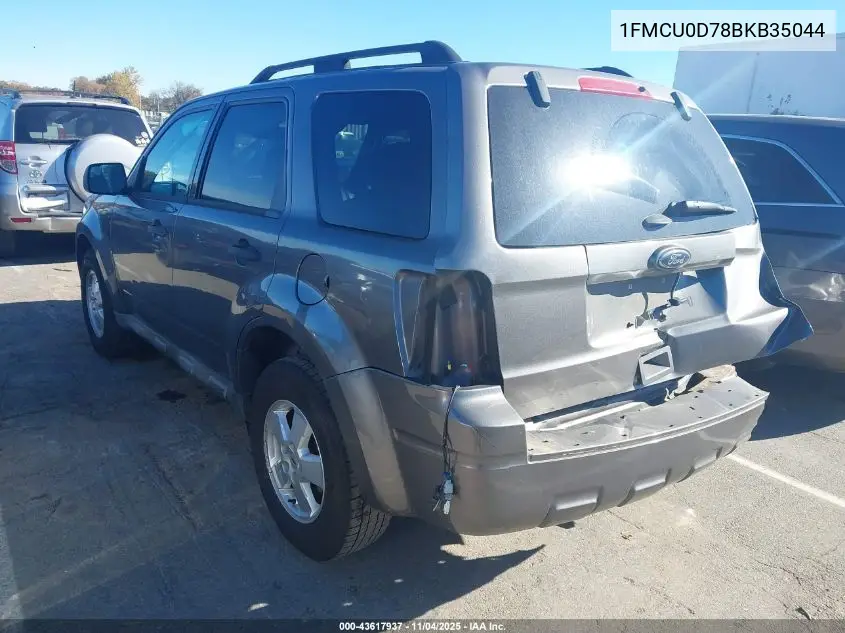 1FMCU0D78BKB35044 2011 Ford Escape Xlt