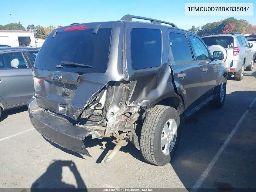 1FMCU0D78BKB35044 2011 Ford Escape Xlt
