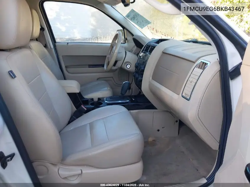 1FMCU9EG6BKB43467 2011 Ford Escape Limited