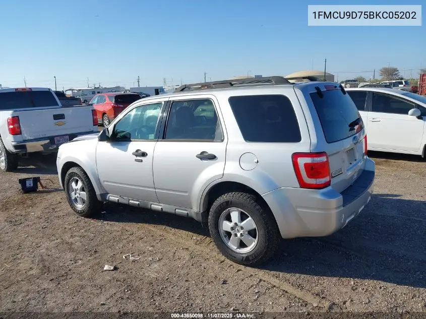 1FMCU9D75BKC05202 2011 Ford Escape Xlt