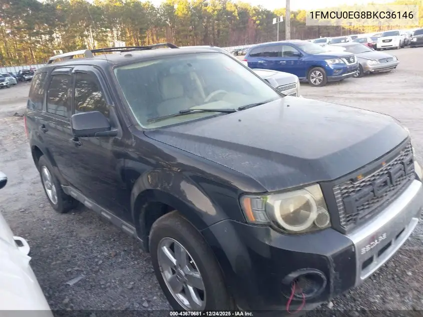 1FMCU0EG8BKC36146 2011 Ford Escape Limited