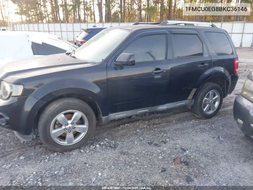 1FMCU0EG8BKC36146 2011 Ford Escape Limited