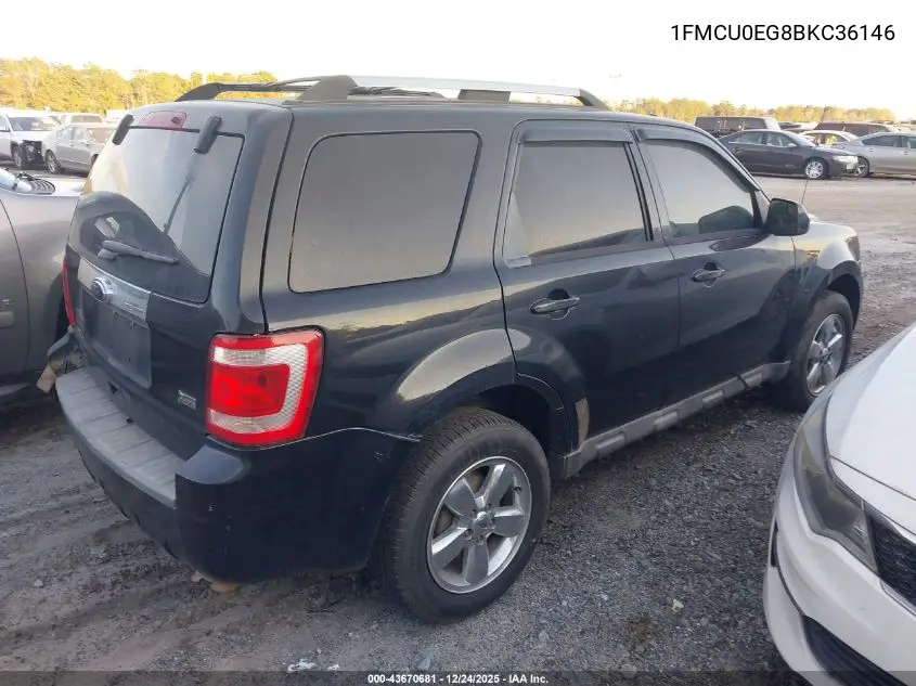 1FMCU0EG8BKC36146 2011 Ford Escape Limited