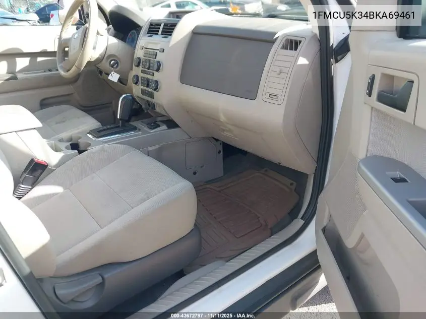 1FMCU5K34BKA69461 2011 Ford Escape Hybrid