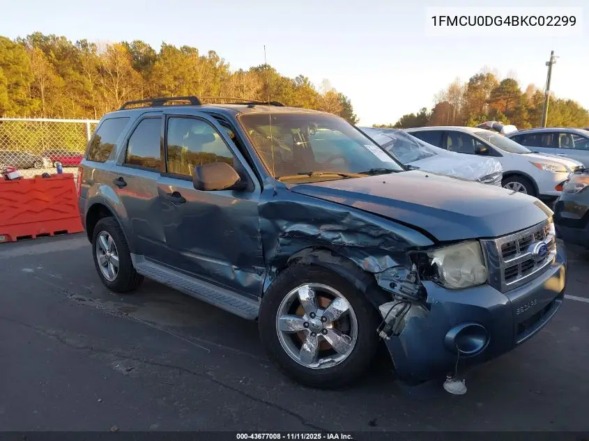 1FMCU0DG4BKC02299 2011 Ford Escape Xlt