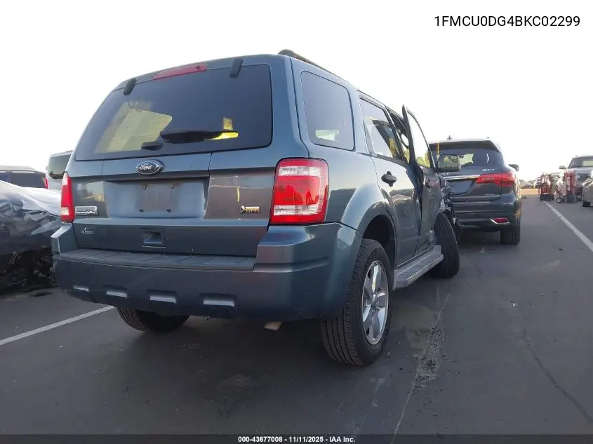 1FMCU0DG4BKC02299 2011 Ford Escape Xlt
