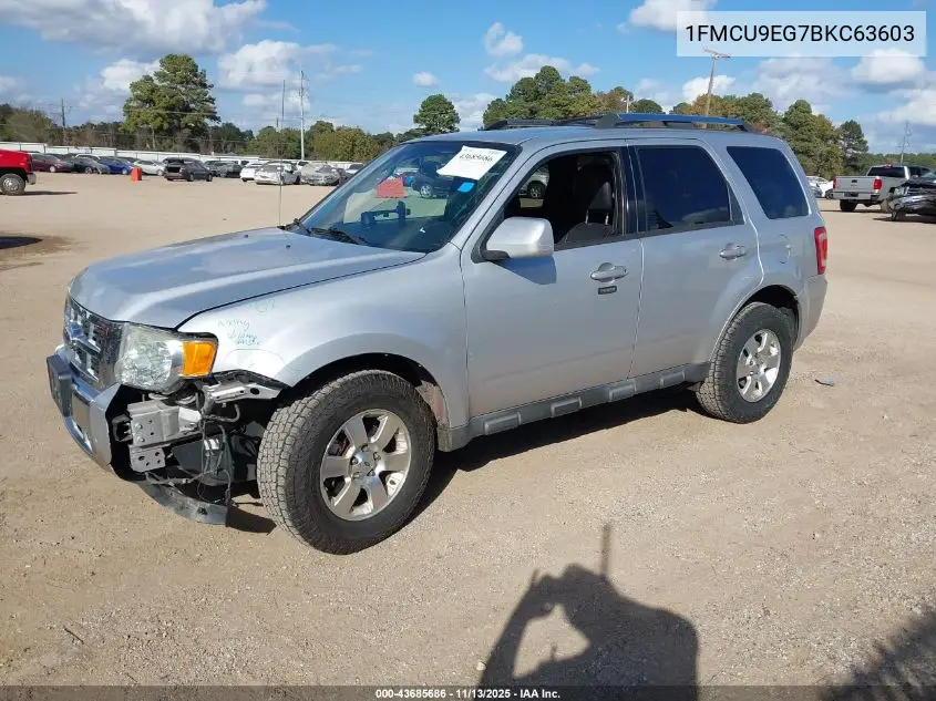 1FMCU9EG7BKC63603 2011 Ford Escape Limited