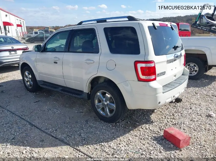 1FMCU9EG2BKA12570 2011 Ford Escape Limited