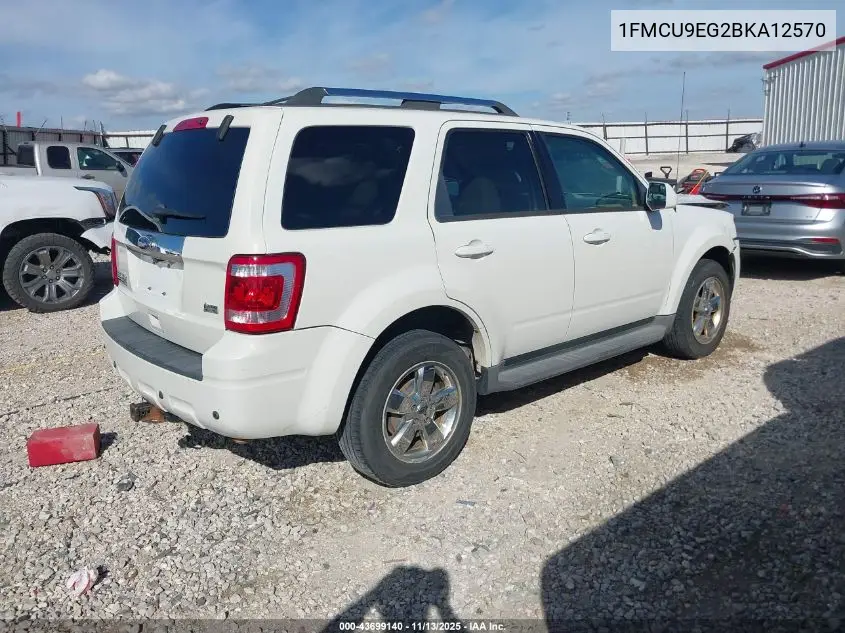 1FMCU9EG2BKA12570 2011 Ford Escape Limited