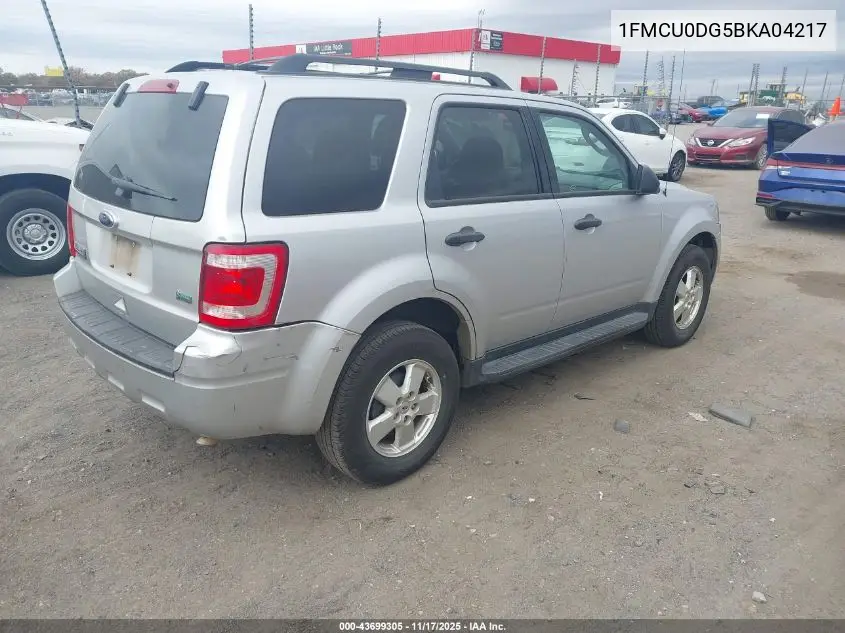 1FMCU0DG5BKA04217 2011 Ford Escape Xlt
