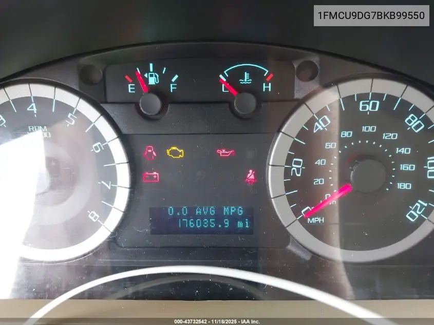 1FMCU9DG7BKB99550 2011 Ford Escape Xlt