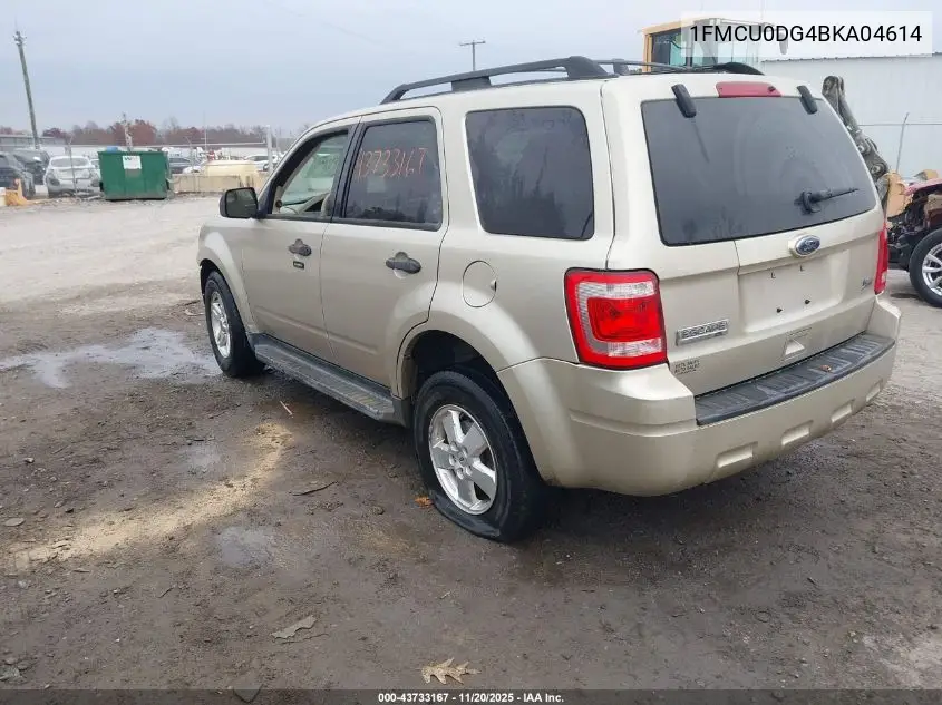 1FMCU0DG4BKA04614 2011 Ford Escape Xlt