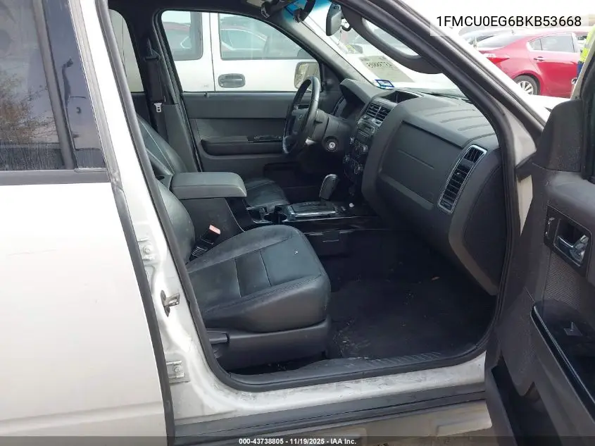 1FMCU0EG6BKB53668 2011 Ford Escape Limited