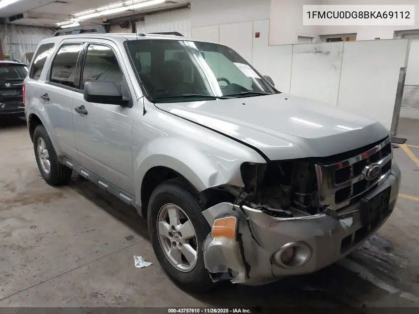 1FMCU0DG8BKA69112 2011 Ford Escape Xlt