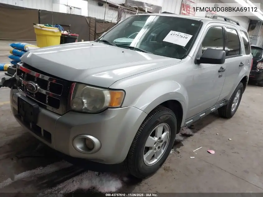 1FMCU0DG8BKA69112 2011 Ford Escape Xlt