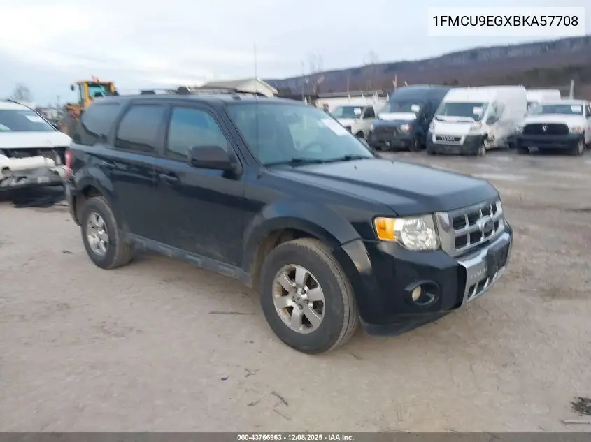 1FMCU9EGXBKA57708 2011 Ford Escape Limited