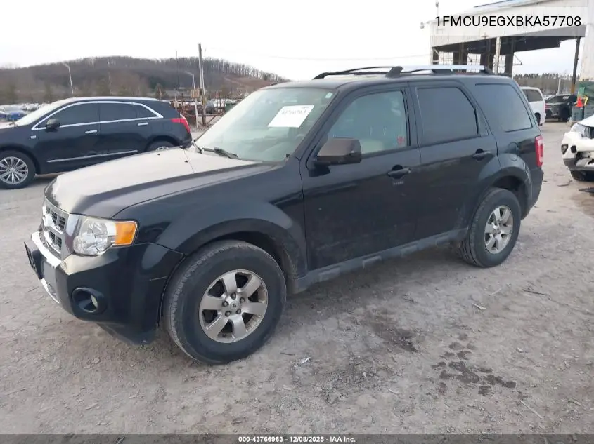 1FMCU9EGXBKA57708 2011 Ford Escape Limited