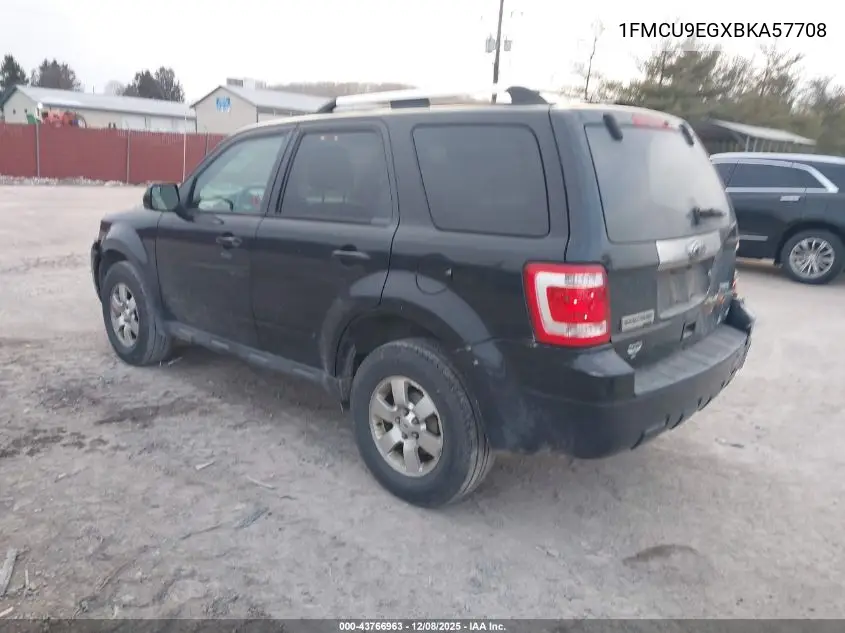 1FMCU9EGXBKA57708 2011 Ford Escape Limited