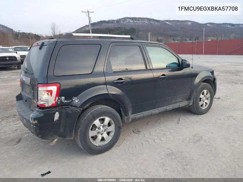 1FMCU9EGXBKA57708 2011 Ford Escape Limited
