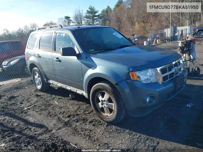 1FMCU9D77BKA51950 2011 Ford Escape Xlt