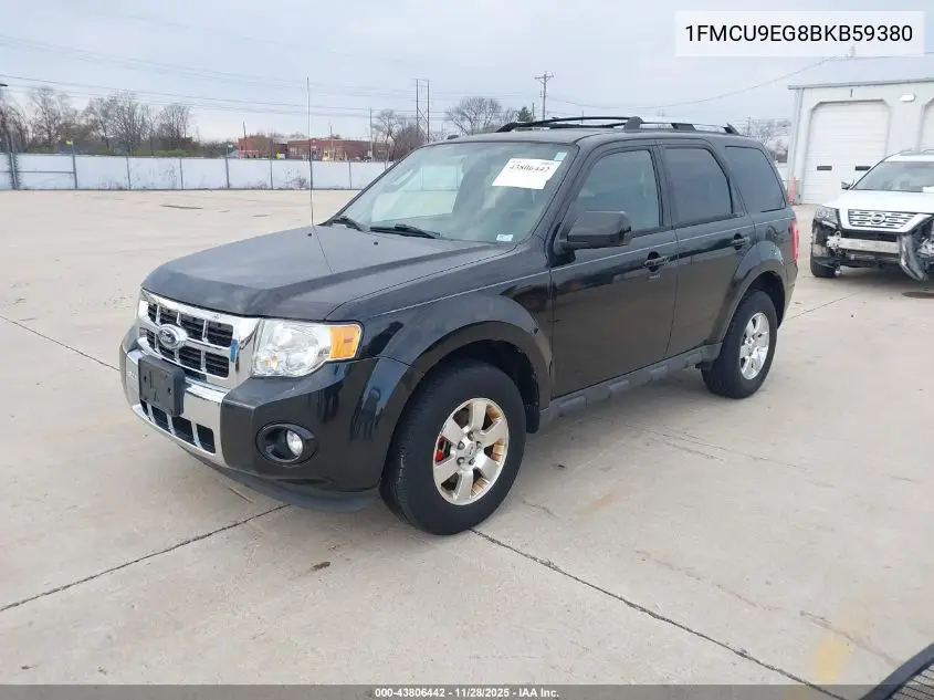1FMCU9EG8BKB59380 2011 Ford Escape Limited
