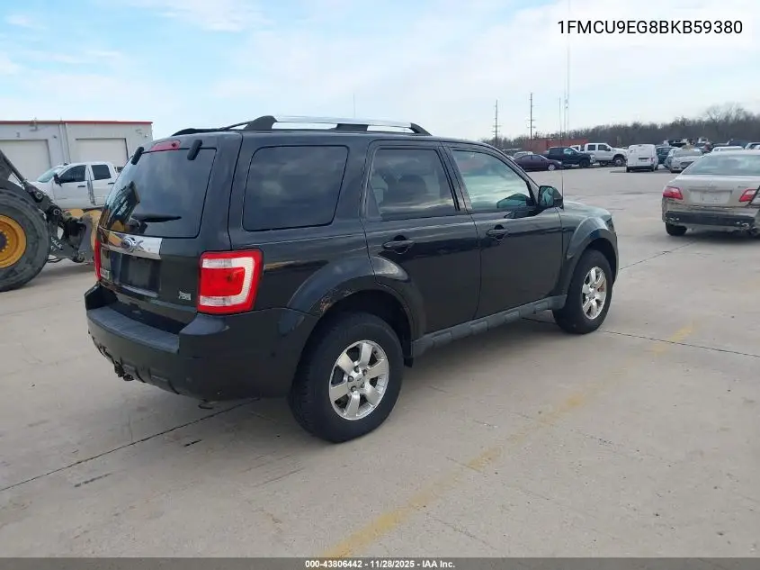 1FMCU9EG8BKB59380 2011 Ford Escape Limited